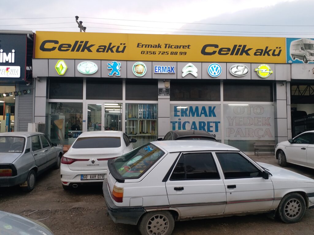 tokat erbaa çelik akü ermak ticaret