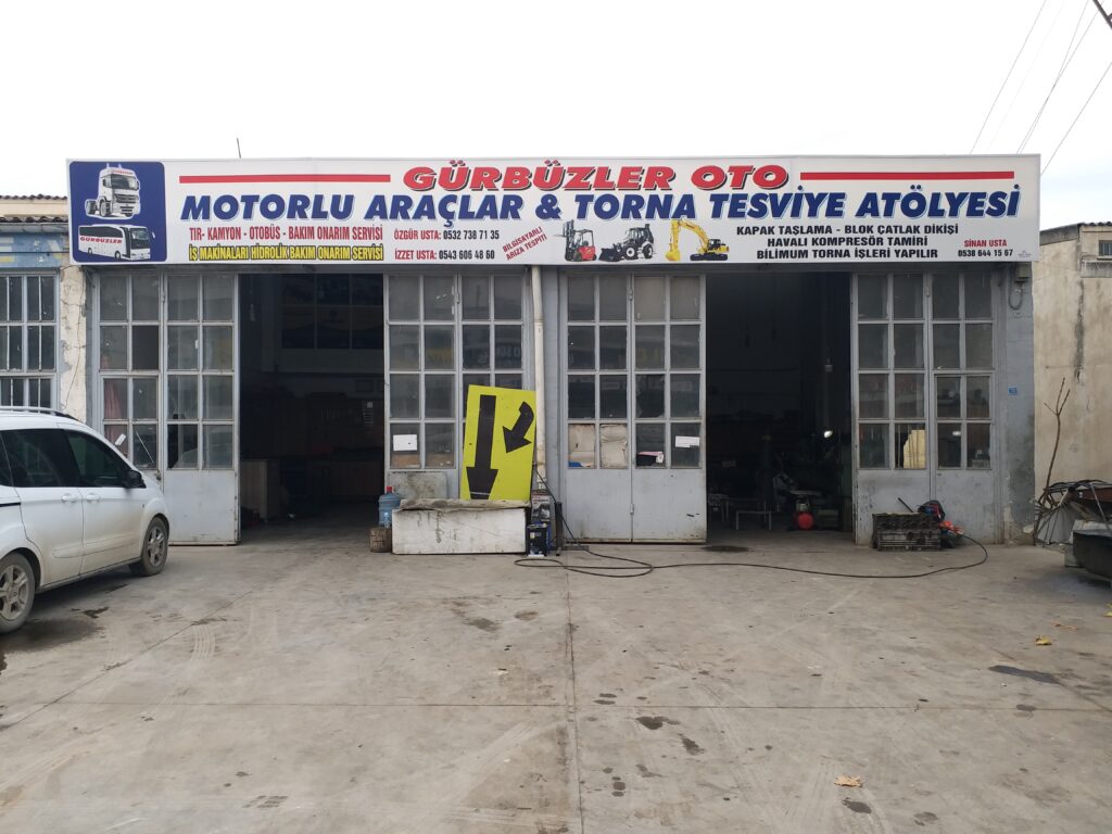 tokat erbaa gürbüzler oto motorlu araçlar ve torna tesfiye atölyesi